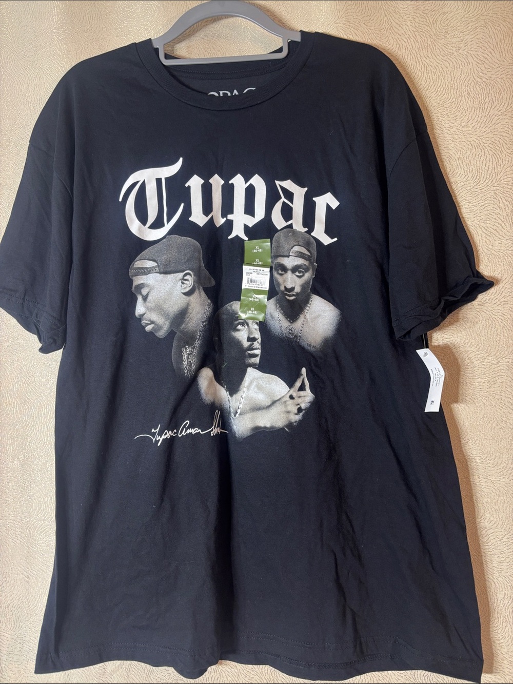 Black Tupac Men’s Graphic Tee - Classic Crewneck Men’s Shirt 0344